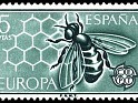 Spain - 1962 - Europe - C.E.P.T - 5 PTS - Green - Spain, Berruguete - Edifil 1449 - CEPT European Bees and Honeycomb - 0
